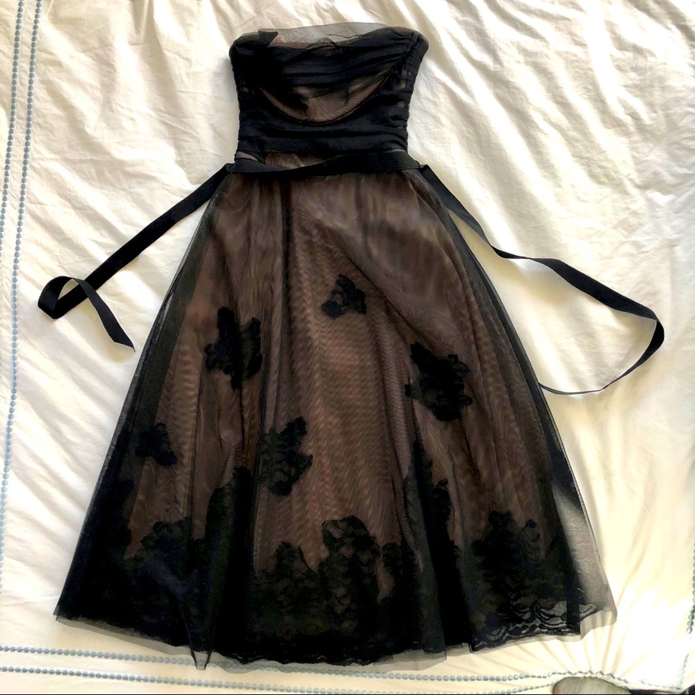 BCBG MAXAZRIA tulle/lace dress, size 0